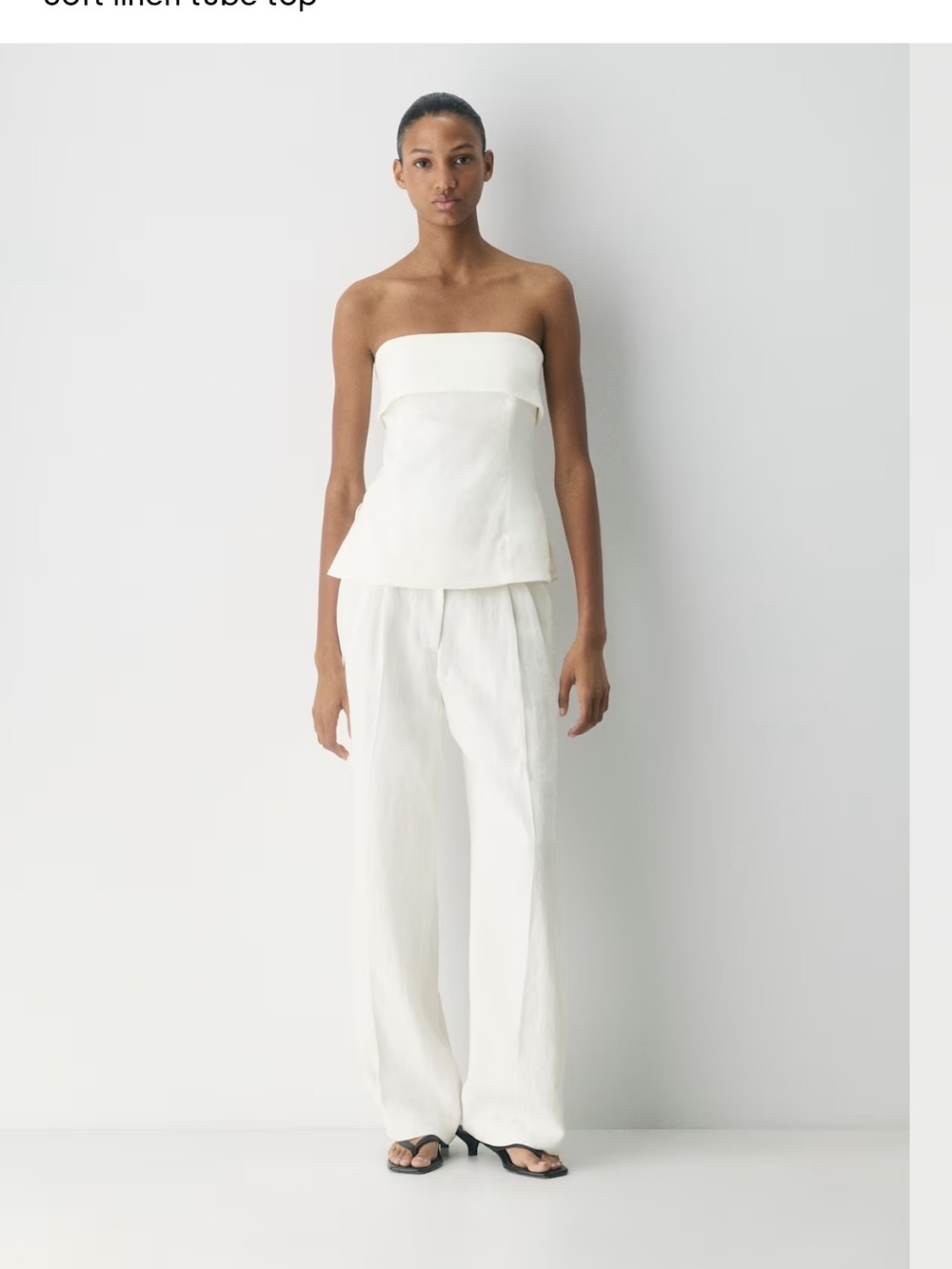 Arizia Babaton Element Linen Tube Top NIB, NWT